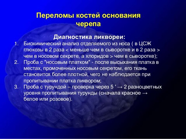 Основание костей. Ликворея при переломе основания черепа. Диагностика перелома костей основания черепа. Перелом основания черепа диагностика. Характерный признак перелома основания черепа.